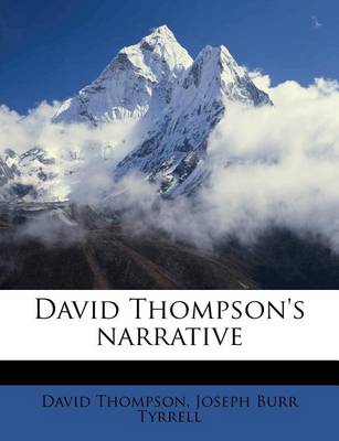 Book cover for David Thompson's Narrative