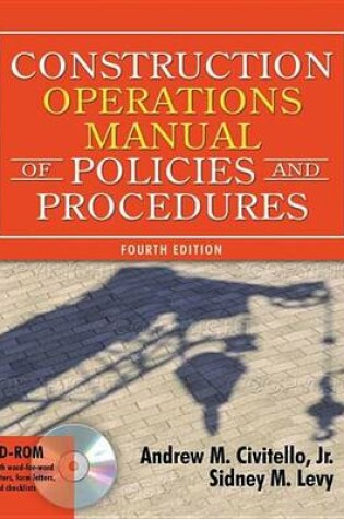 Cover of Construction Operations Manual of Policies and Procedures