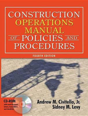 Book cover for Construction Operations Manual of Policies and Procedures