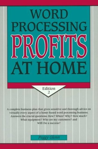Cover of Word Processing Profits at Home