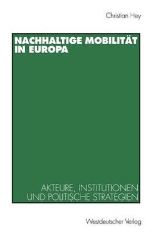 Cover of Nachhaltige Mobilität in Europa