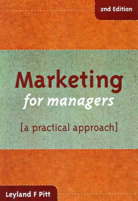 Book cover for Marketing for Managers