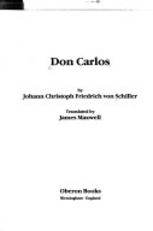 Cover of Don Carlos