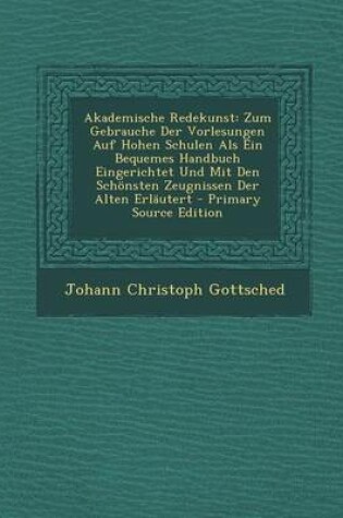 Cover of Akademische Redekunst