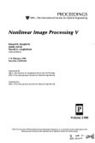 Cover of Nonlinear Image Processing V