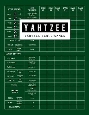 Book cover for Yahtzee Score Game