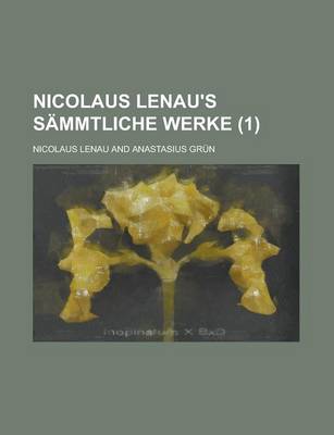 Book cover for Nicolaus Lenau's Sammtliche Werke (1)