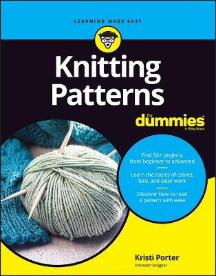Book cover for Knitting Patterns For Dummies