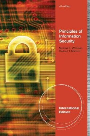 Cover of Principles of Information Security, International Edition