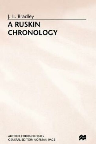 Cover of A Ruskin Chronology