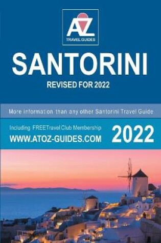 Cover of A to Z guide to Santorini 2022
