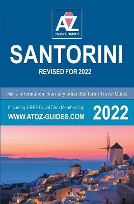 Book cover for A to Z guide to Santorini 2022