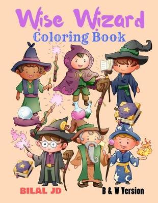 Book cover for Wise Wizard Coloring Book