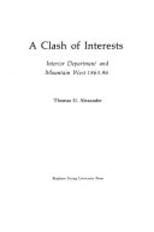 Cover of Clash of Interests