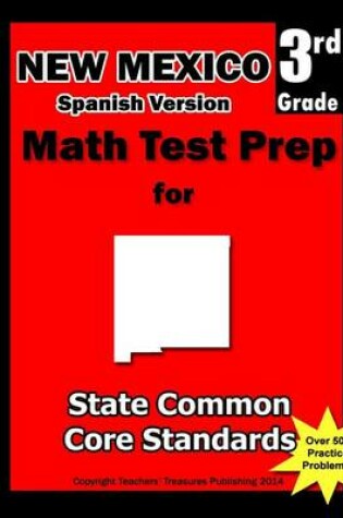 Cover of New Mexico 3rd Grade Math Test Prep Spanish Version