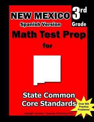 Book cover for New Mexico 3rd Grade Math Test Prep Spanish Version