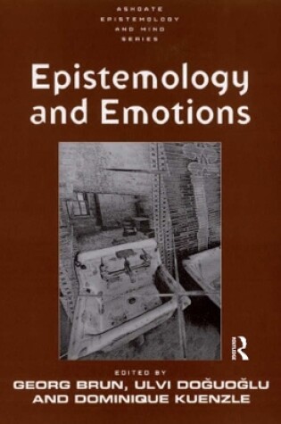 Cover of Epistemology and Emotions