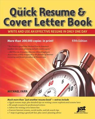 Book cover for Quick Resume and Cover Letter 5e PDF