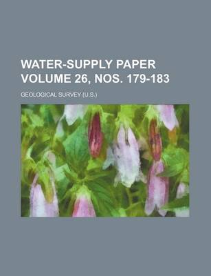 Book cover for Water-Supply Paper Volume 26, Nos. 179-183