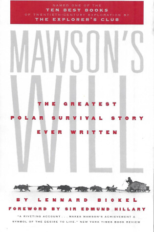 Cover of Mawson's Will