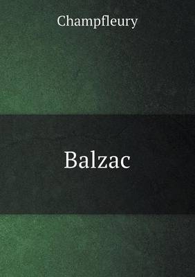 Book cover for Balzac