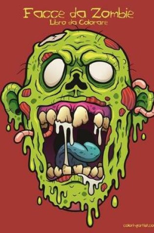 Cover of Facce da Zombie Libro da Colorare