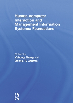 Book cover for Human-computer Interaction and Management Information Systems: Foundations