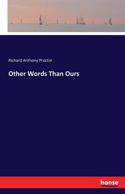 Book cover for Other Words Than Ours