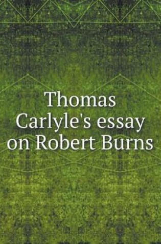 Cover of Thomas Carlyle's essay on Robert Burns