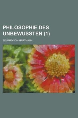 Cover of Philosophie Des Unbewussten (1)