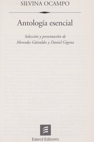 Cover of Antologia Esencial