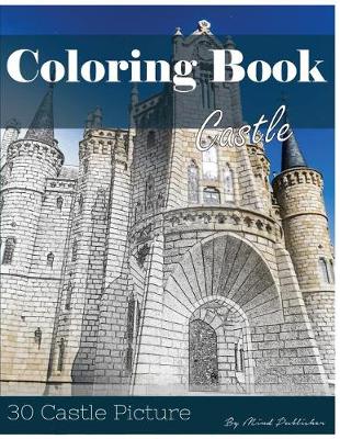 Book cover for Castle 30 Pictures, Sketch Grey Scale Coloring Book for Kids Adults and Grown Ups