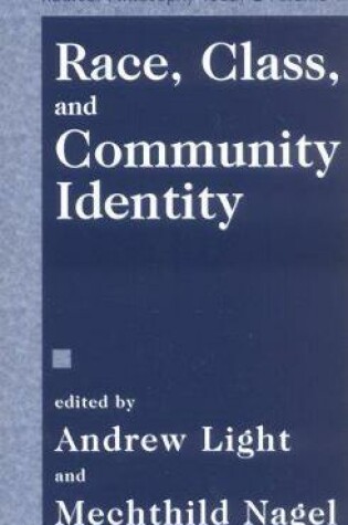 Cover of Race, Class And Community Identity