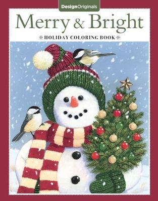 Book cover for Merry & Bright Holiday Coloring Book