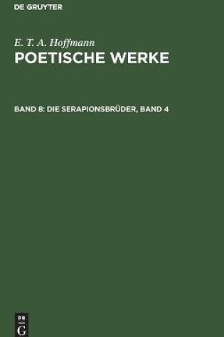 Cover of Die Serapionsbruder, Band 4