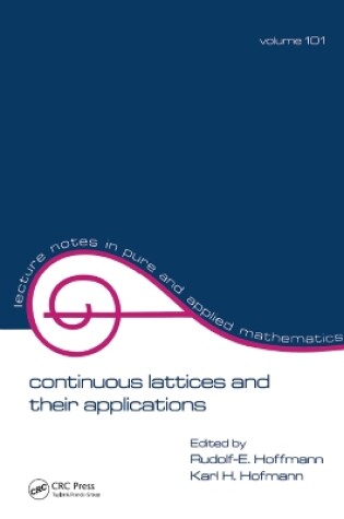 Cover of Continuous Lattices and Their Applications