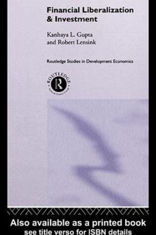 Cover of Financial Liberalization and Investment