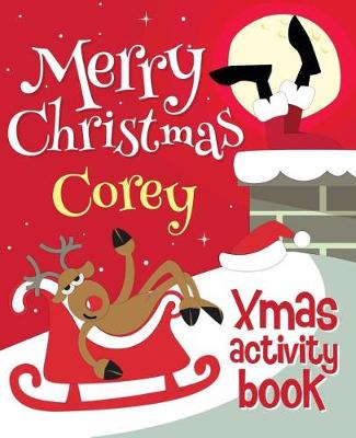 Book cover for Merry Christmas Corey - Xmas Activity Book