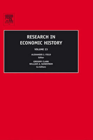 Cover of Research in Economic History