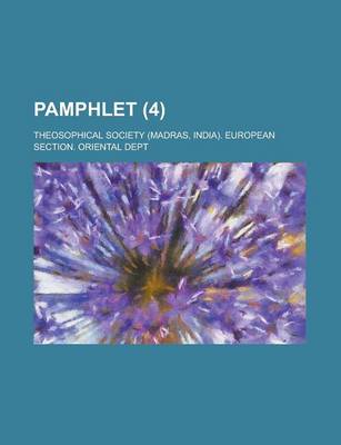 Book cover for Pamphlet Volume 4