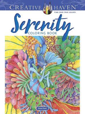 Book cover for Creative Haven Serenity Coloring Book