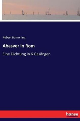 Cover of Ahasver in Rom