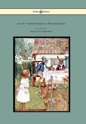 Book cover for Alice's Adventures in Wonderland - Illustrated by Millicent Sowerby