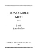 Book cover for Honorable Men (HB)