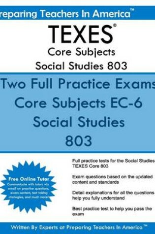 Cover of TEXES Core Subjects Social Studies 803