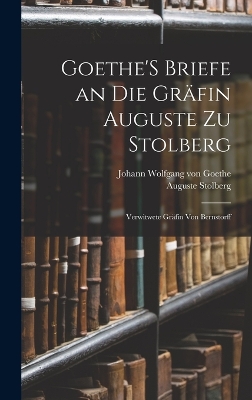 Book cover for Goethe'S Briefe an Die Gräfin Auguste Zu Stolberg