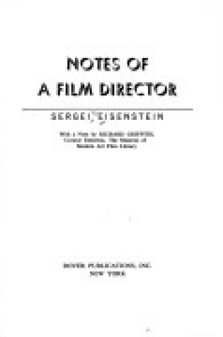 Cover of Notes of a Film Director