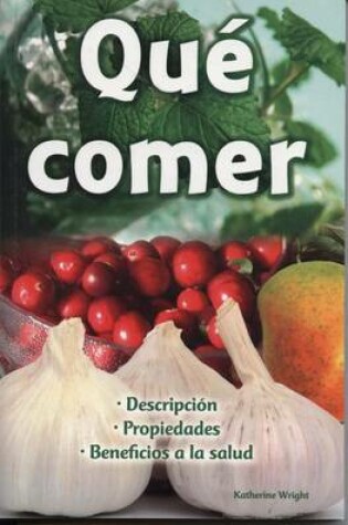 Cover of Que Comer