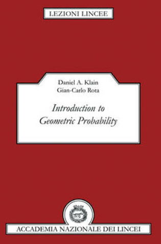 Cover of Introduction to Geometric Probability