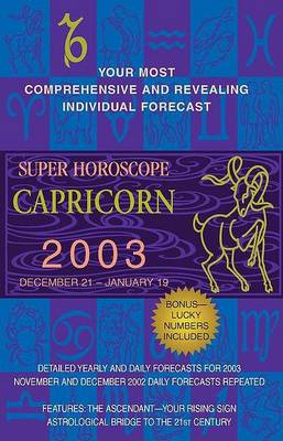 Cover of Super Horoscopes 2003: Capricorn